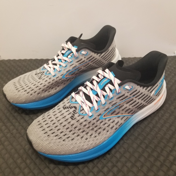 Brooks Hyperion Men's Running Shoe * Gray/ Atomic * NWOB * New Laces Size 8 - Picture 1 of 8